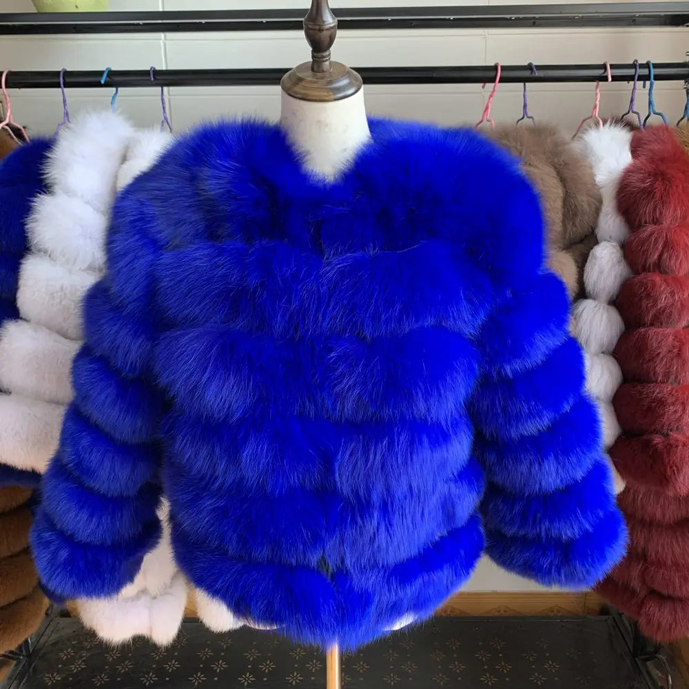 Queentina Real Fox Fur Coat