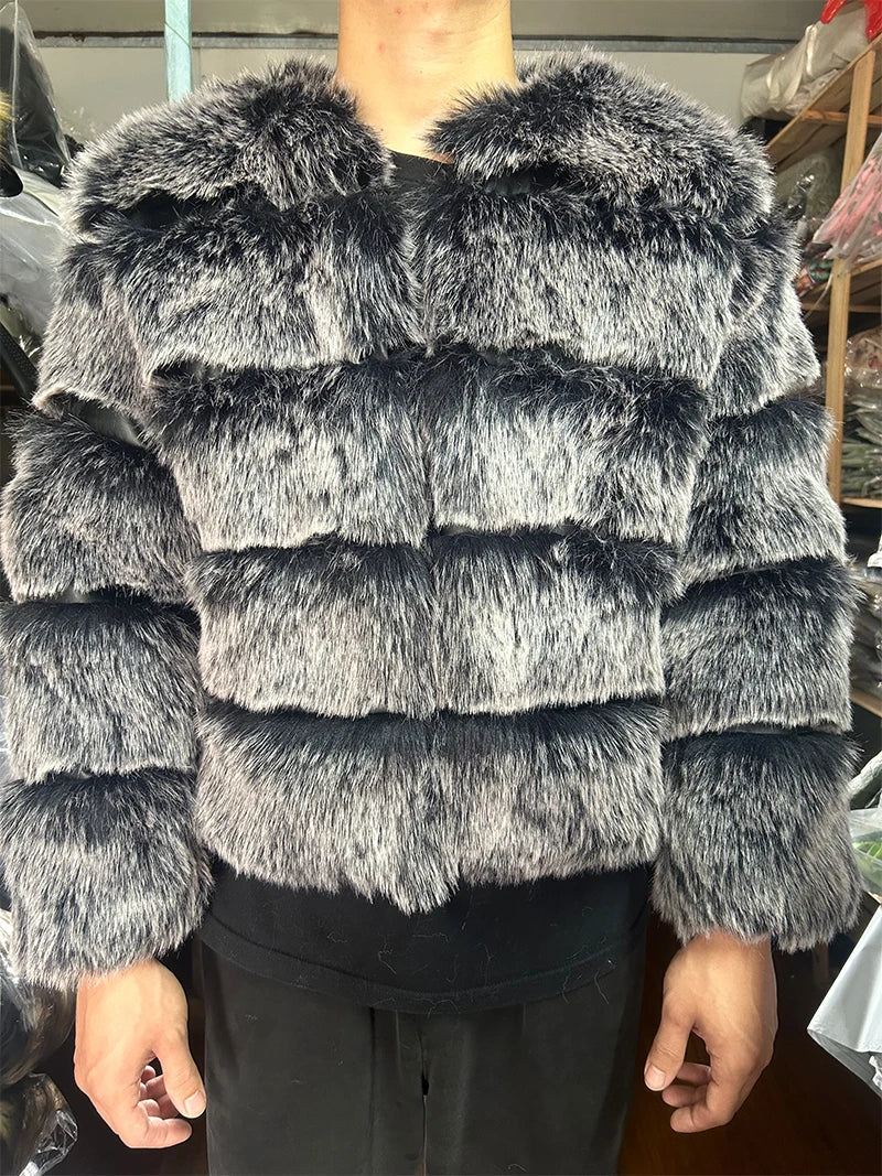 Women's Fashion Faux Fur Coat
