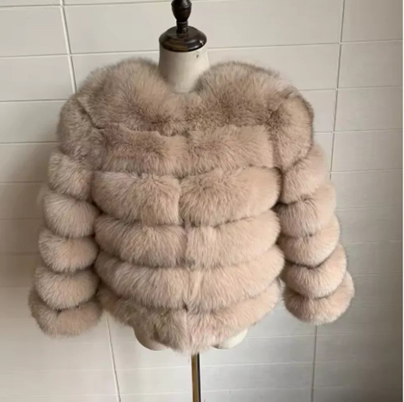 Queentina Real Fox Fur Coat