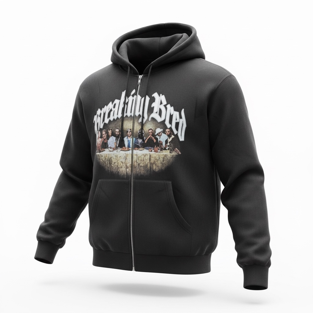 RAP LEGENDS LAST SUPPER HOODIE 
CHARCOAL