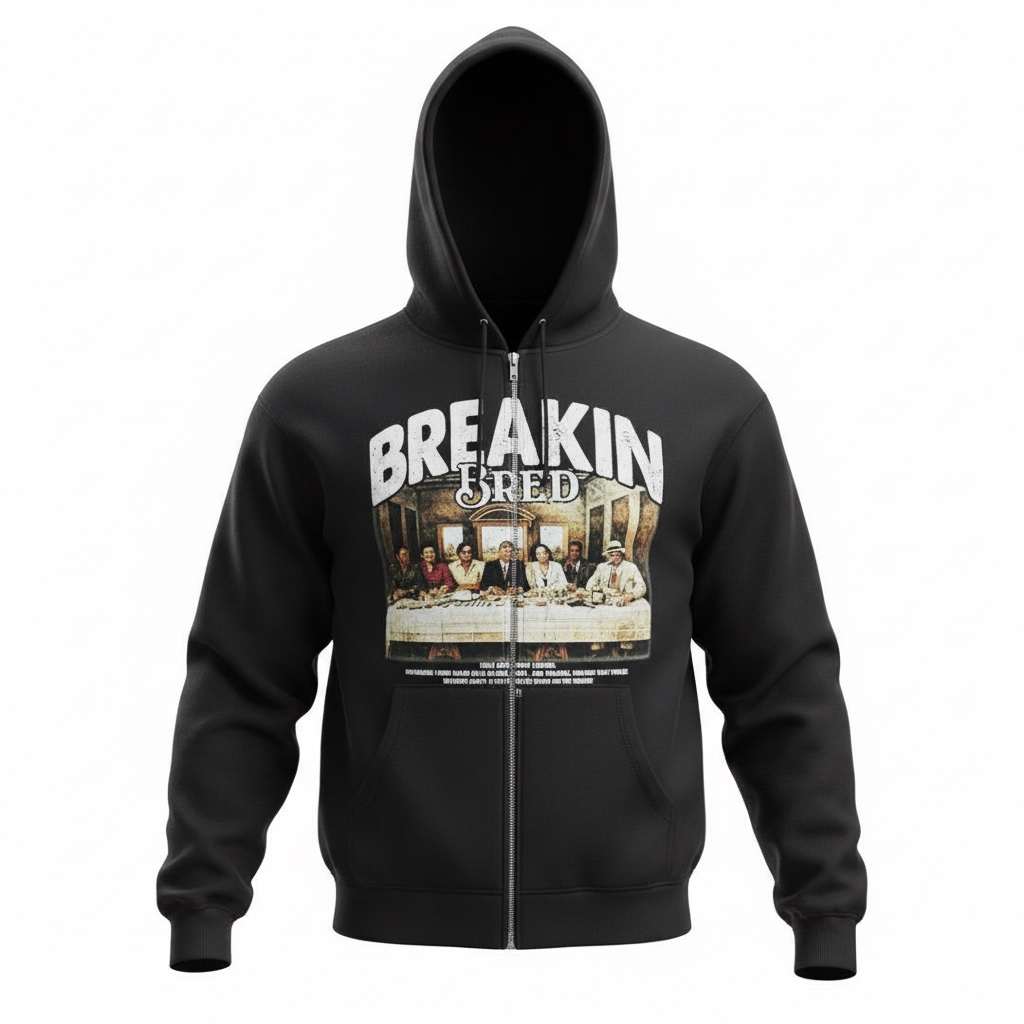 GANGSTERS LAST SUPPER HOODIE BLACK