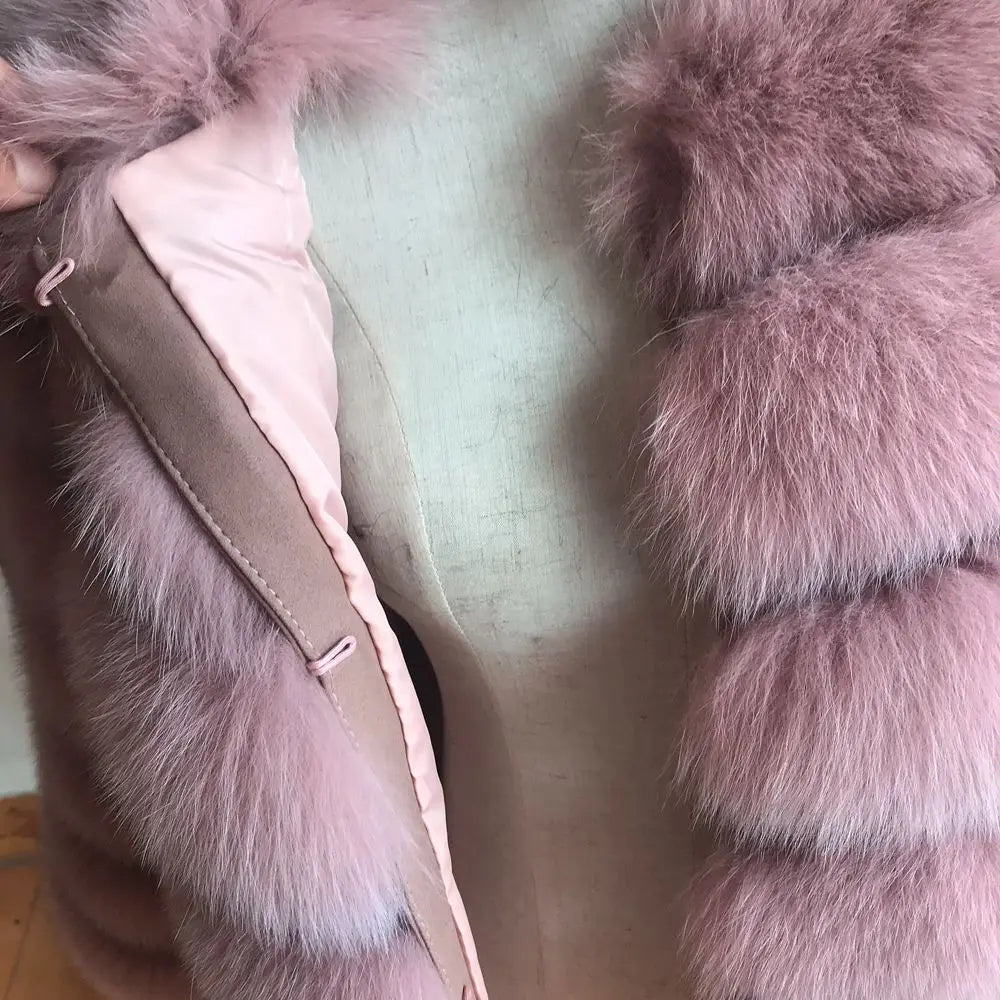 Queentina Real Fox Fur Coat