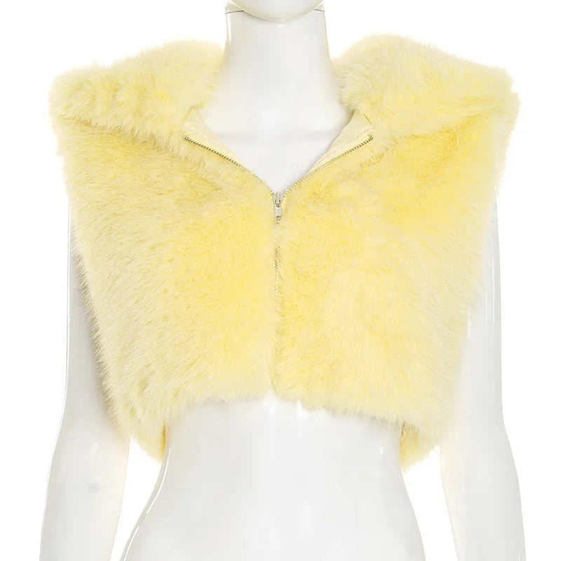 STYLISH LADY Faux Fur Jacket