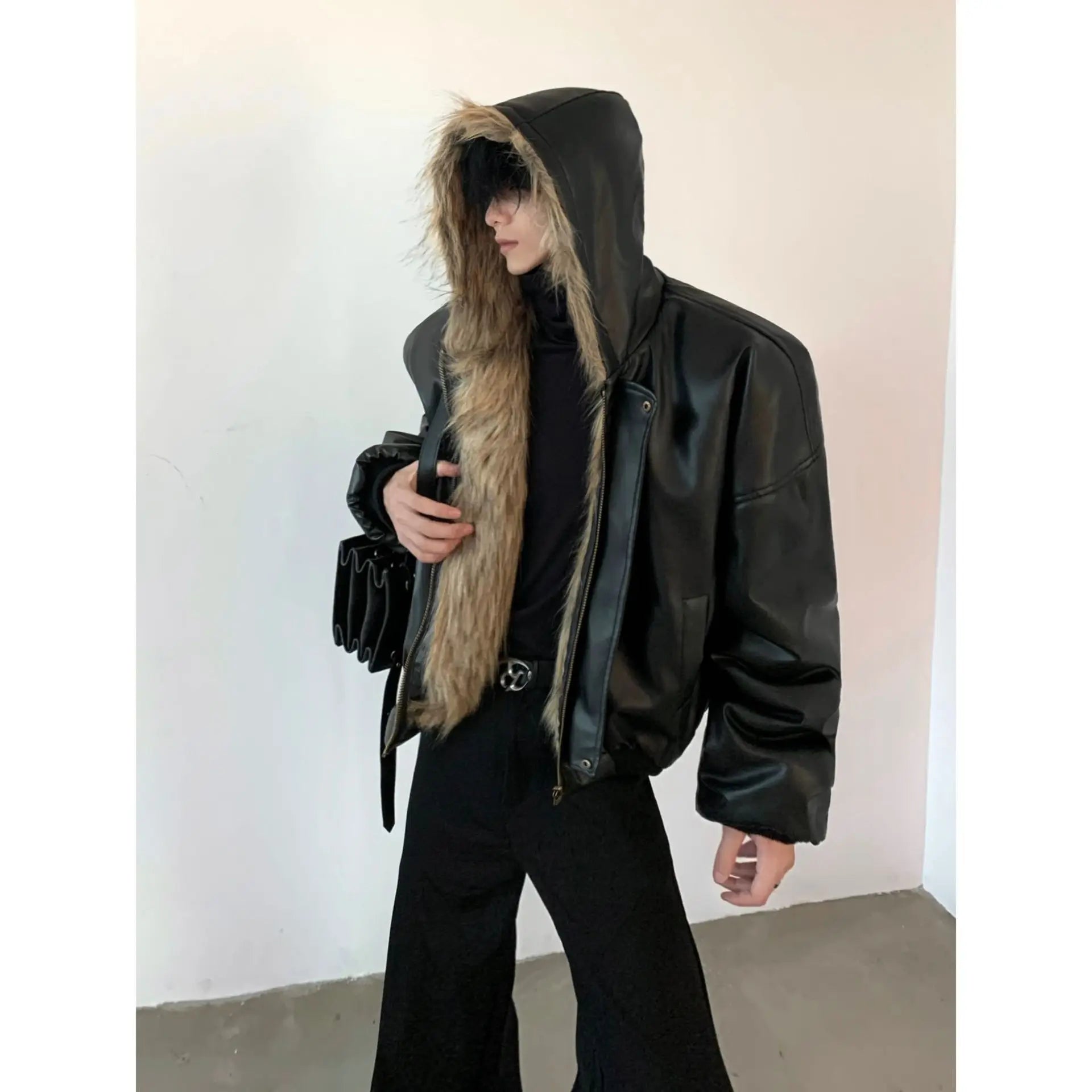 Men Faux Fur Jacket