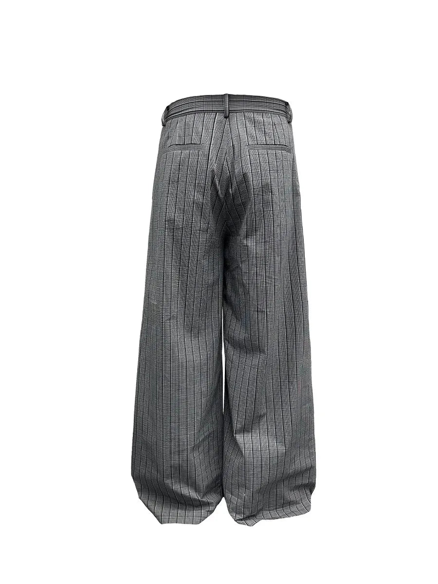 Mauroicardi Oversized Long Grey Trousers