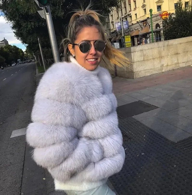 Women's Fashion Faux Fur Coat