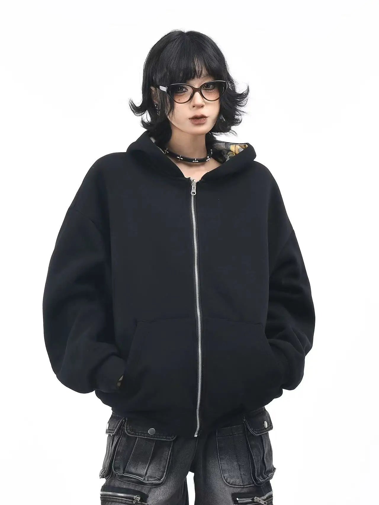 Simple Plaid Double-Sided Coat