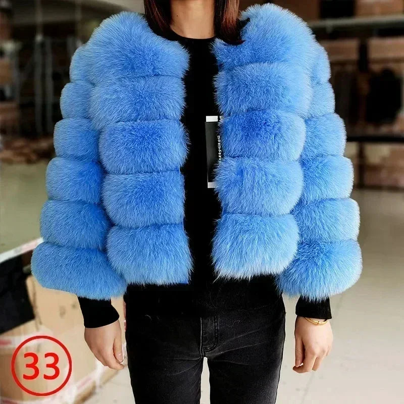 Women's Fashion Faux Fur Coat