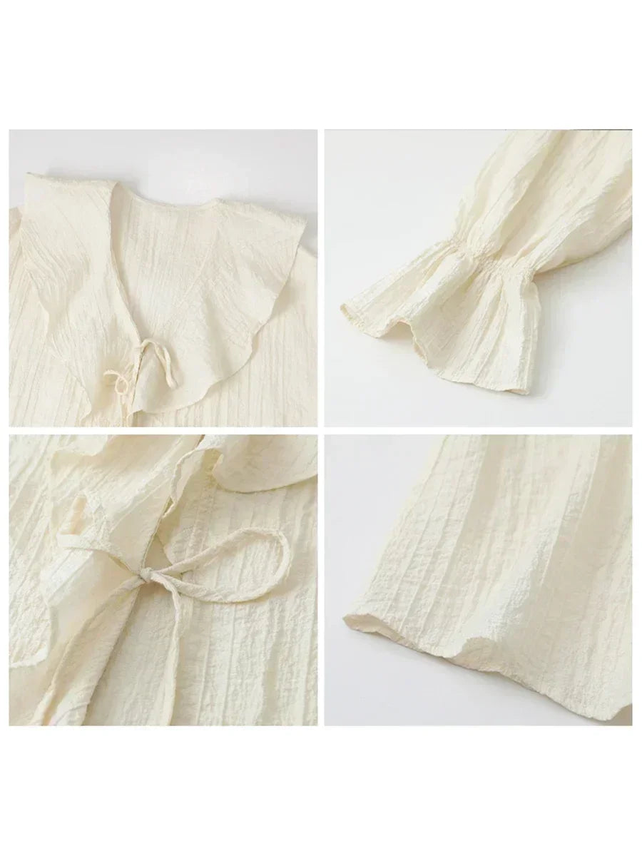 CHIC VEN Ruffled Edge Blouses