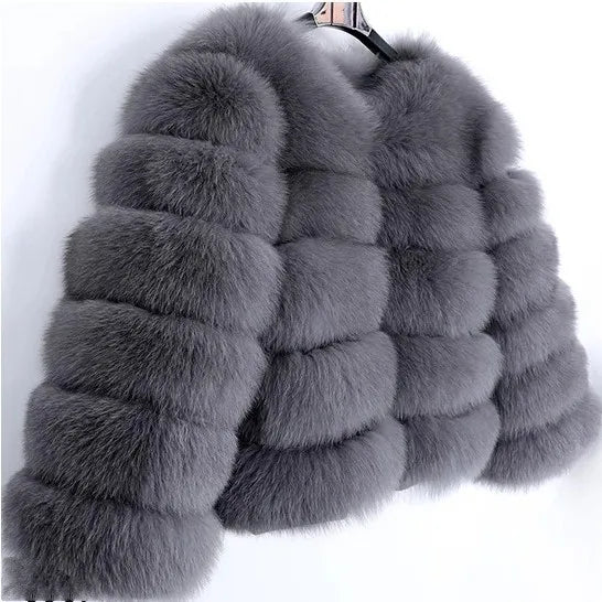Women's Fashion Faux Fur Coat