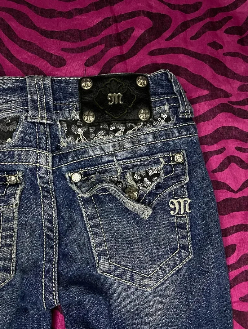 2000's Retro Miss Me Boot Cut Jeans