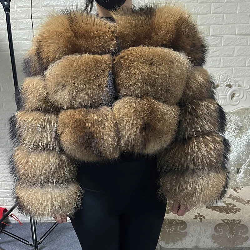 Brown Fur Maomaokong Obese Coat