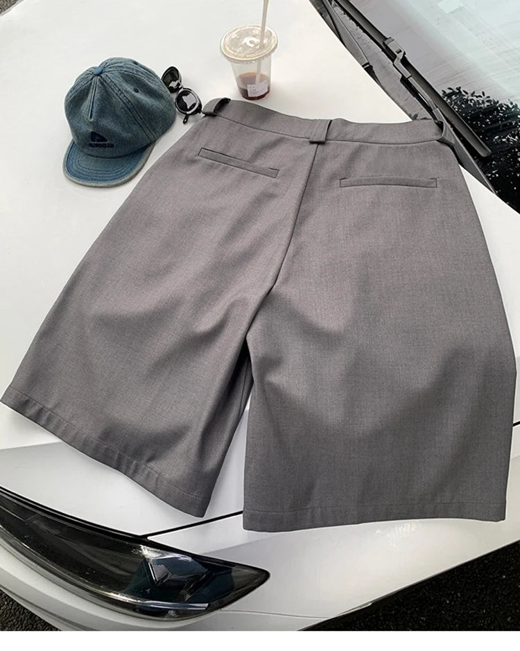 Mauroicardi  Grey Pleated Shorts