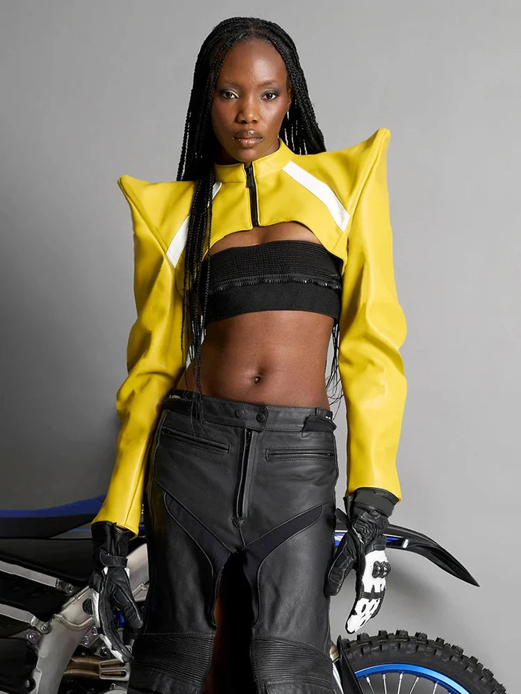 Sisterlinda Leather Zipper Jacket