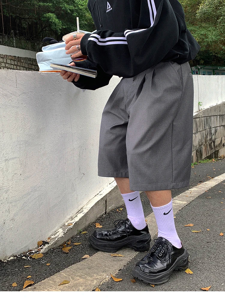 Mauroicardi  Grey Pleated Shorts