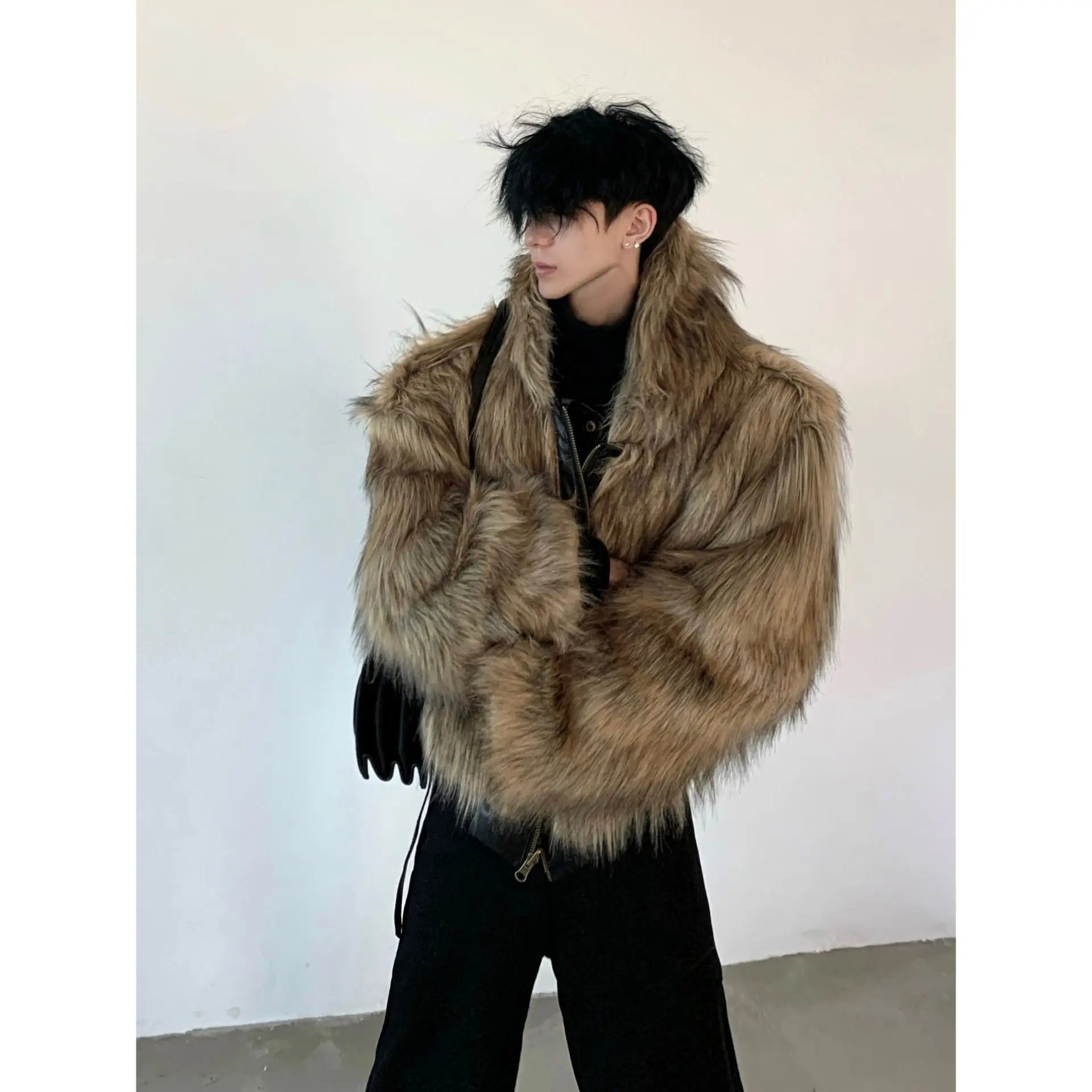 Men Faux Fur Jacket