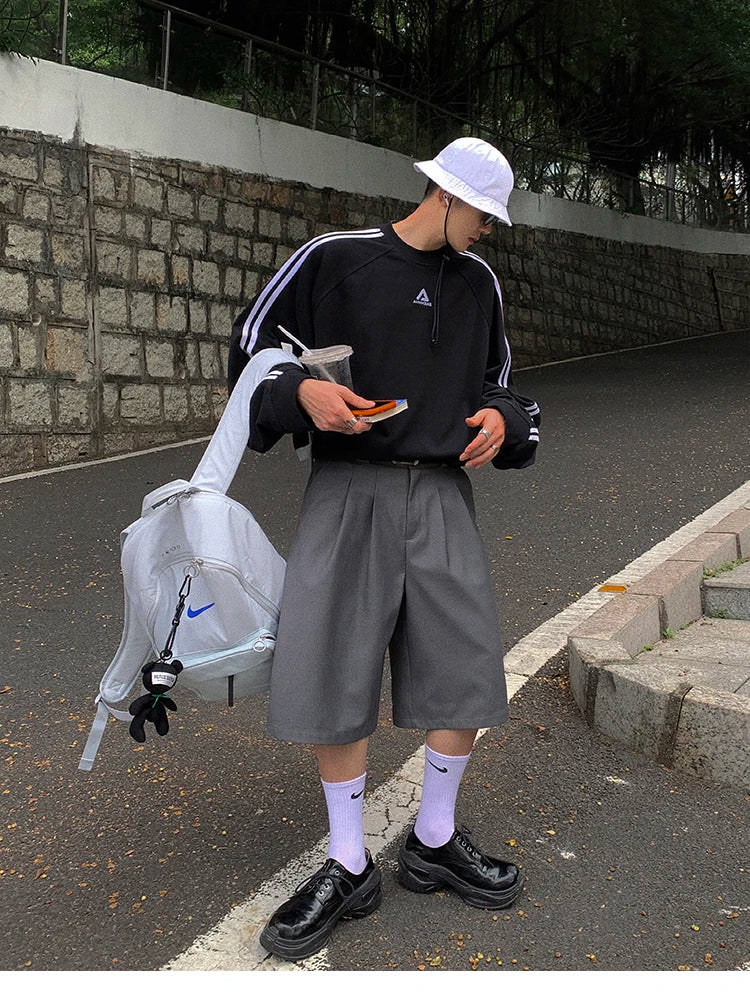 Mauroicardi  Grey Pleated Shorts