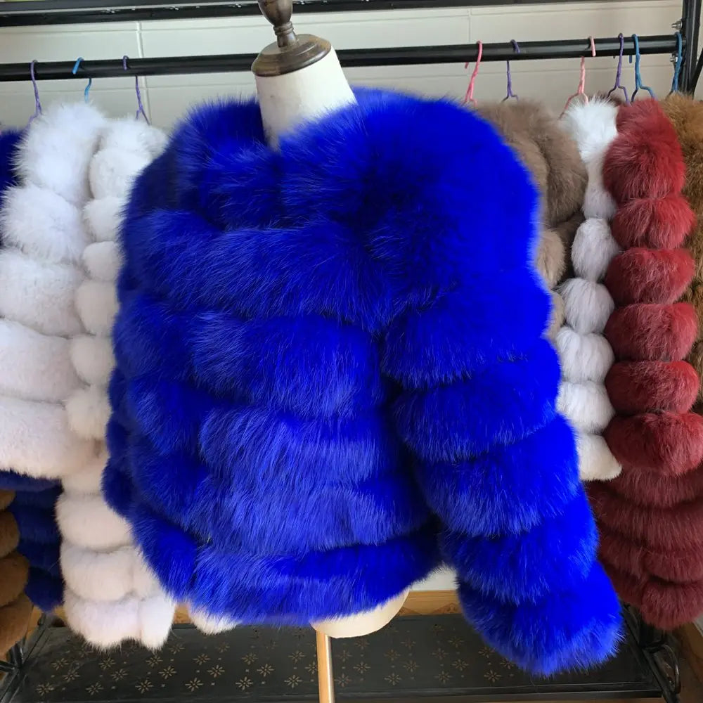 Queentina Real Fox Fur Coat