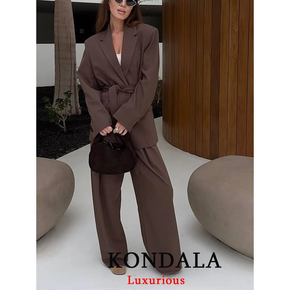 KONDALA Office Lady Casual Chic Set