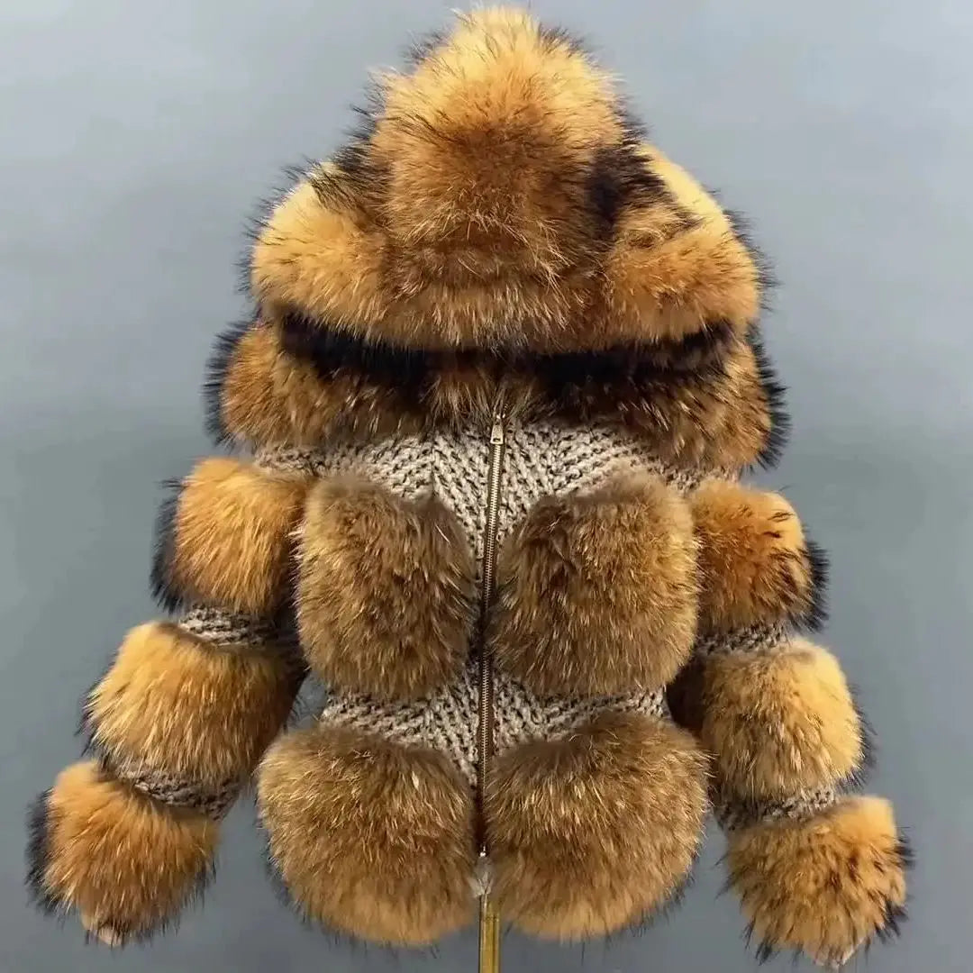 QUEENTINA Real Fur Coat