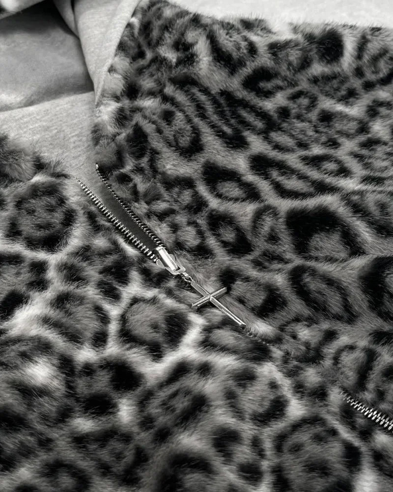 Y2K  Simple Personality Design Double-Sided Zipper Hoodie