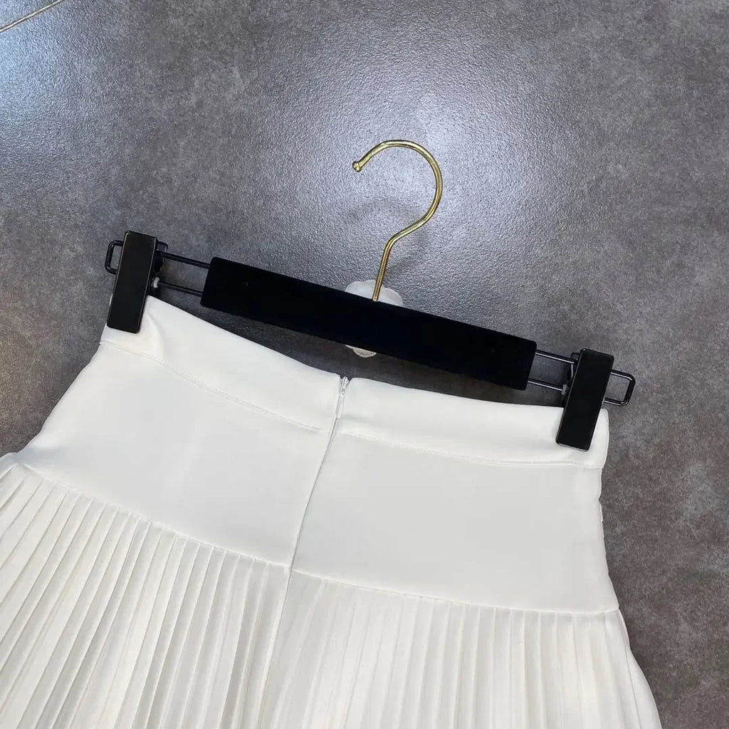 High Waist Short Mini Pleated Skirt