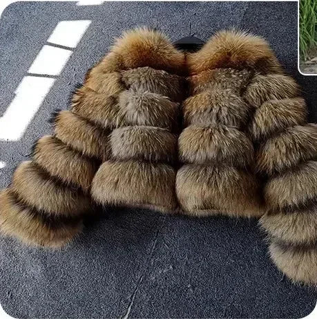Women's Fashion Faux Fur Coat
