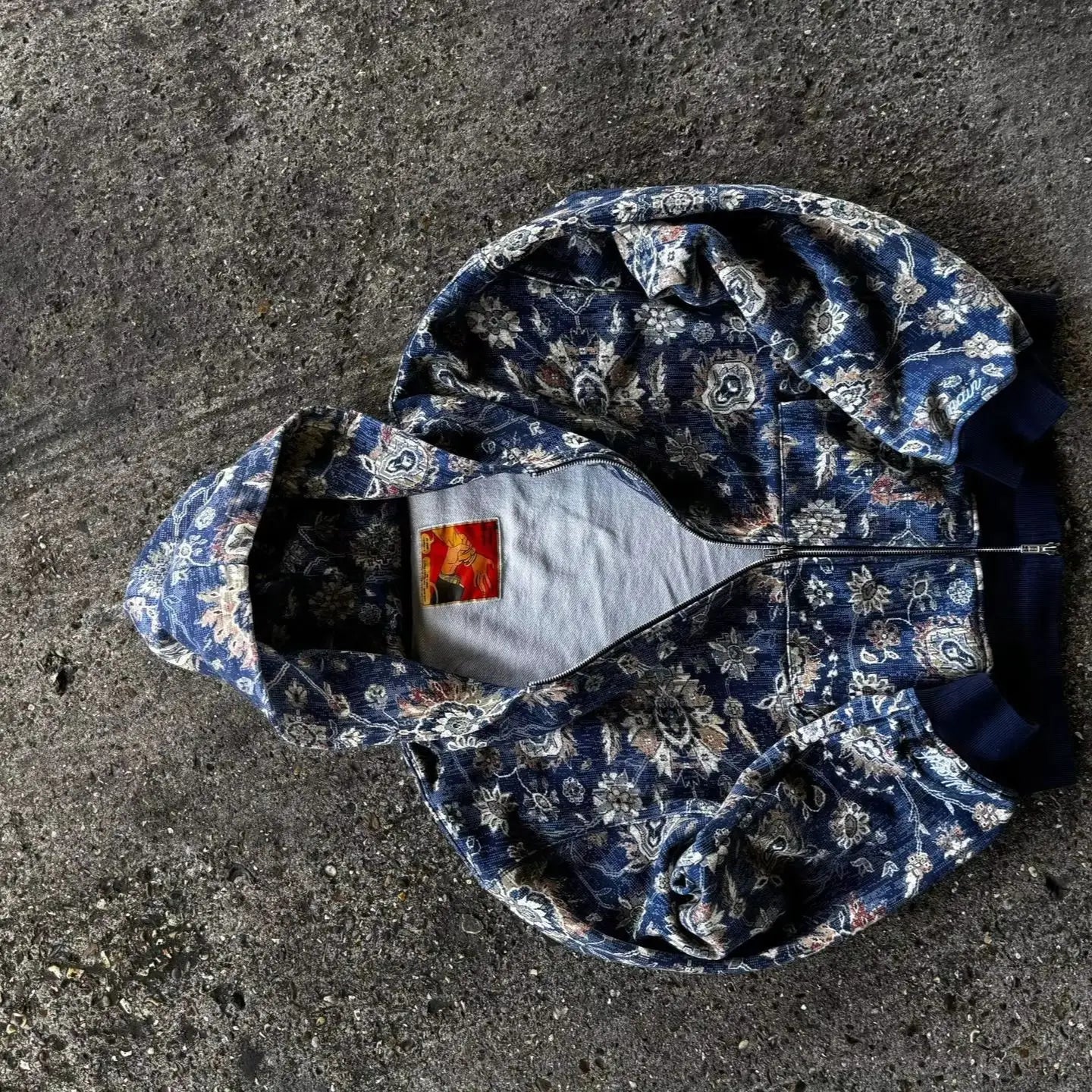 Street Retro Zipper Hoodie