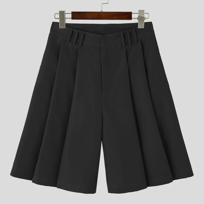 Pleated Loose Summer Casual Shorts