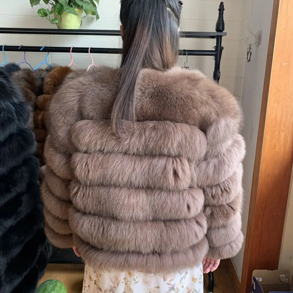 Queentina Real Fox Fur Coat