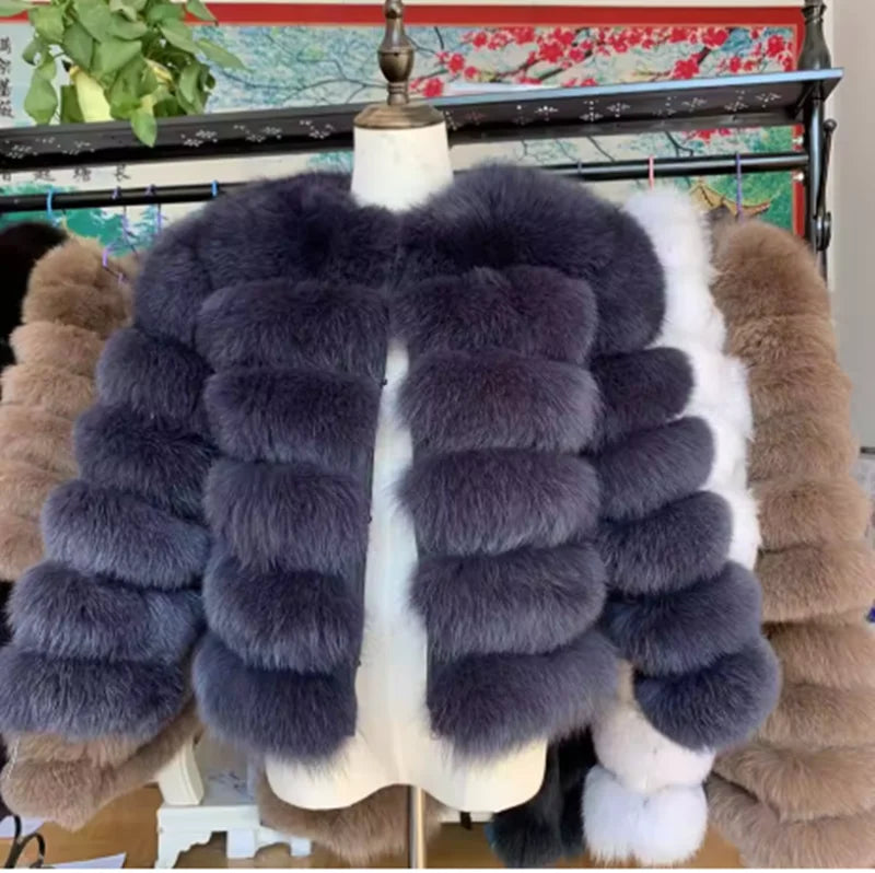 Queentina Real Fox Fur Coat