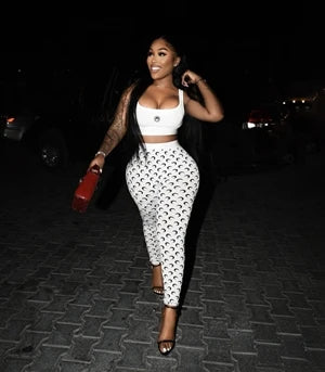 STYLISH LADY Moon Printed 2 Piece Set