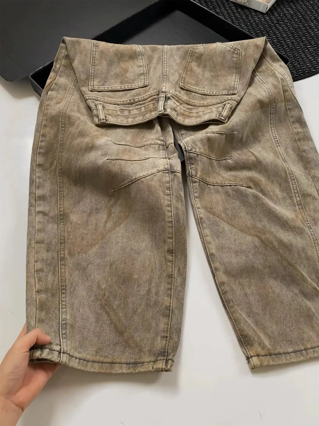 Versatile Silhouette Gothic Style Wide leg Jeans