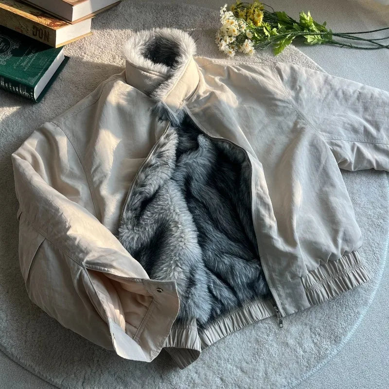 Winter Y2K Harajuku Bomber Jacket