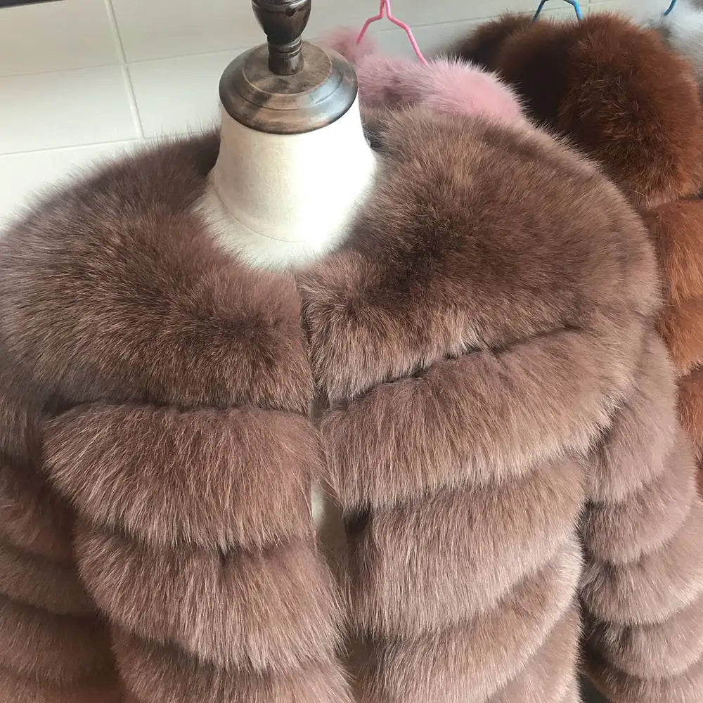 Queentina Real Fox Fur Coat