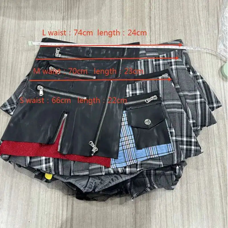 DEAT Patchwork Mini Skirt