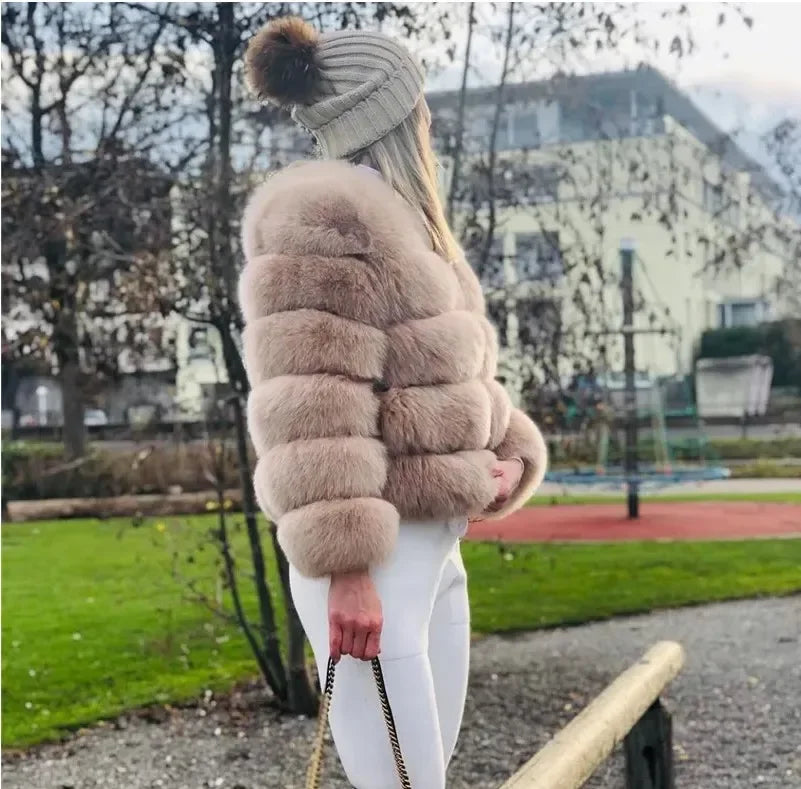 Women's Fashion Faux Fur Coat
