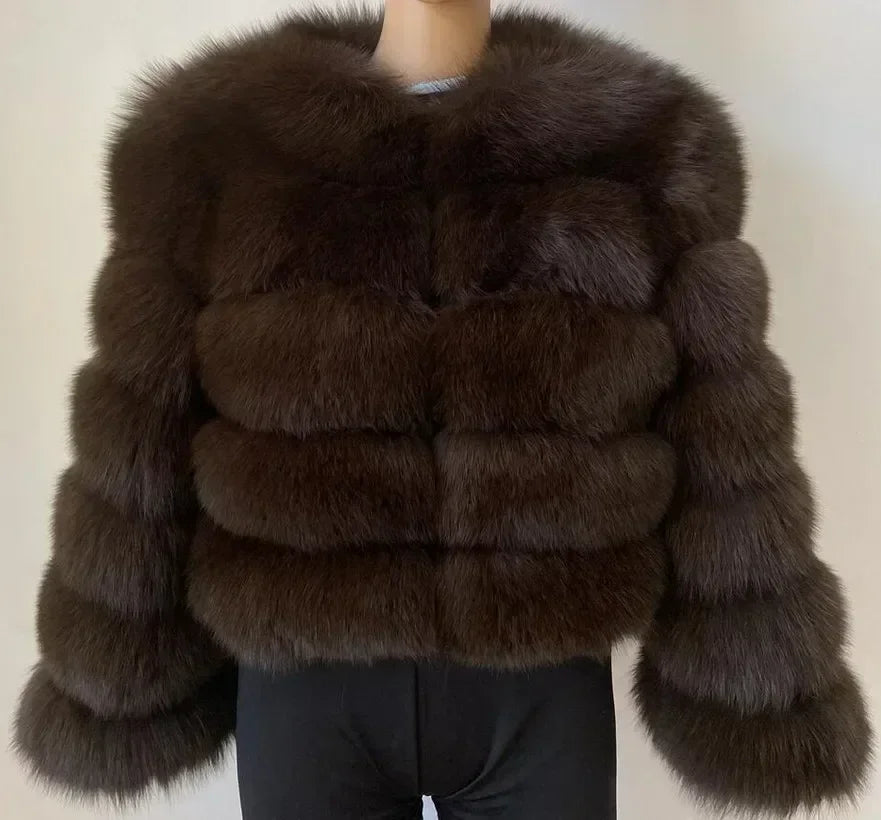 Women's Fashion Faux Fur Coat