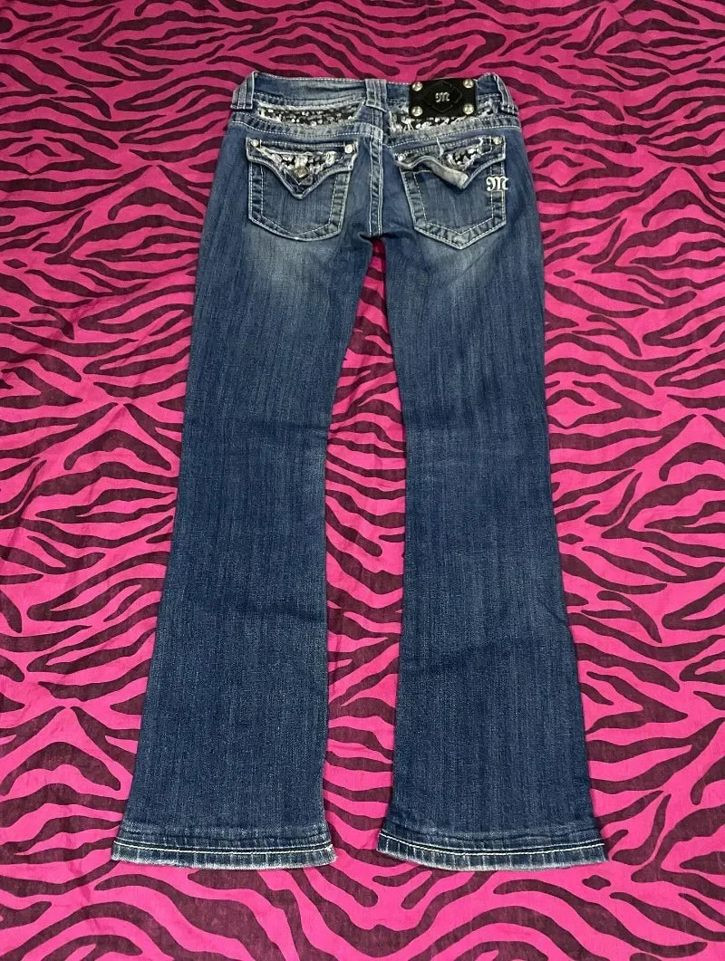 2000's Retro Miss Me Boot Cut Jeans