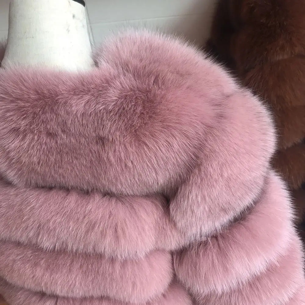 Queentina Real Fox Fur Coat