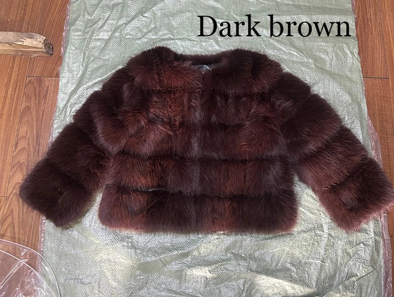 Women's Fashion Faux Fur Coat