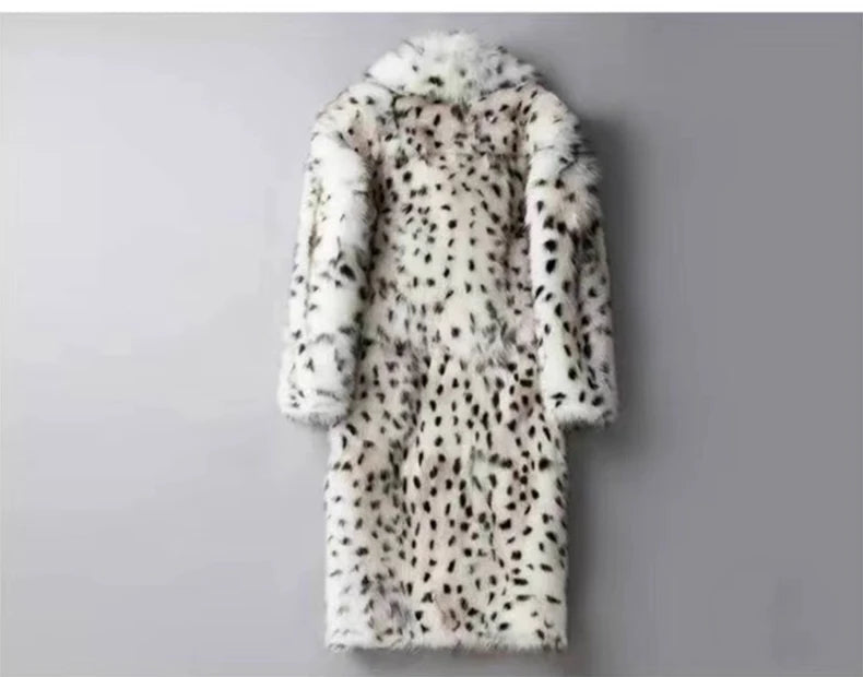 Mauroicardi Winter Chic Long Faux Fur Coat