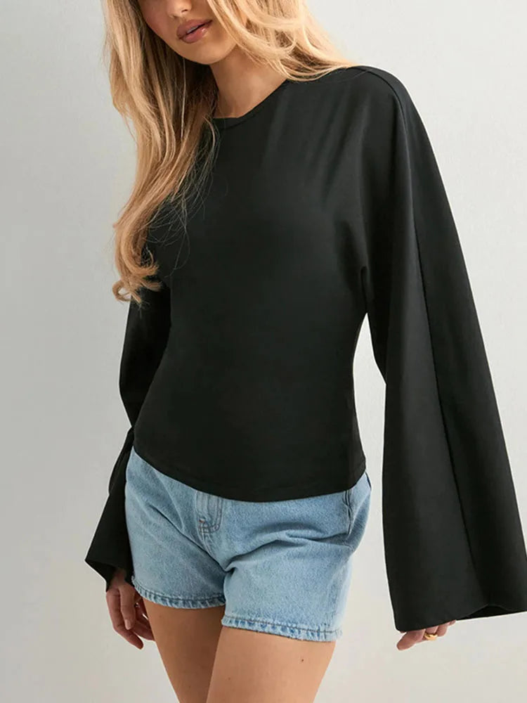 Long Sleeve O-Neck Skinny T-Shirt