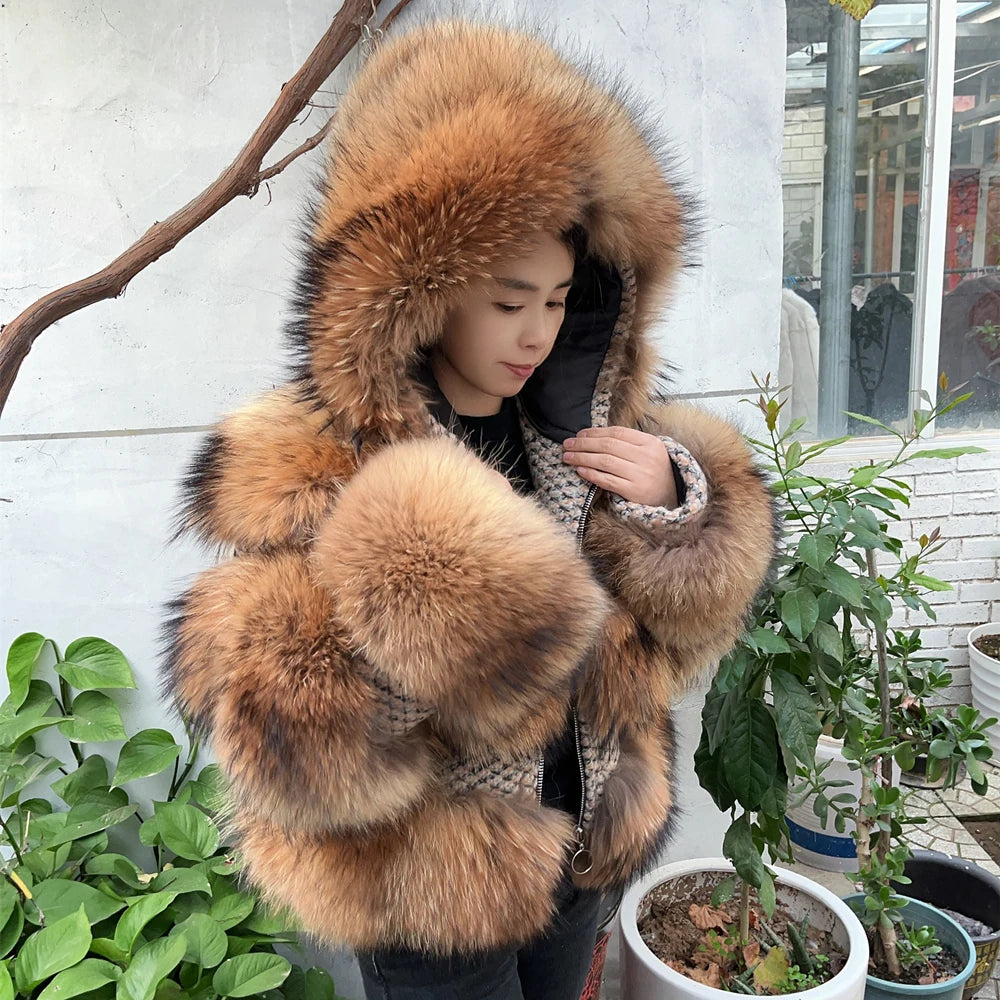 QUEENTINA Real Fur Coat