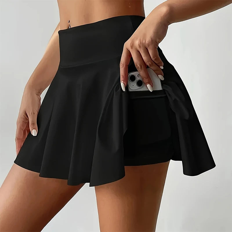 High Waisted Sport Short Skirt