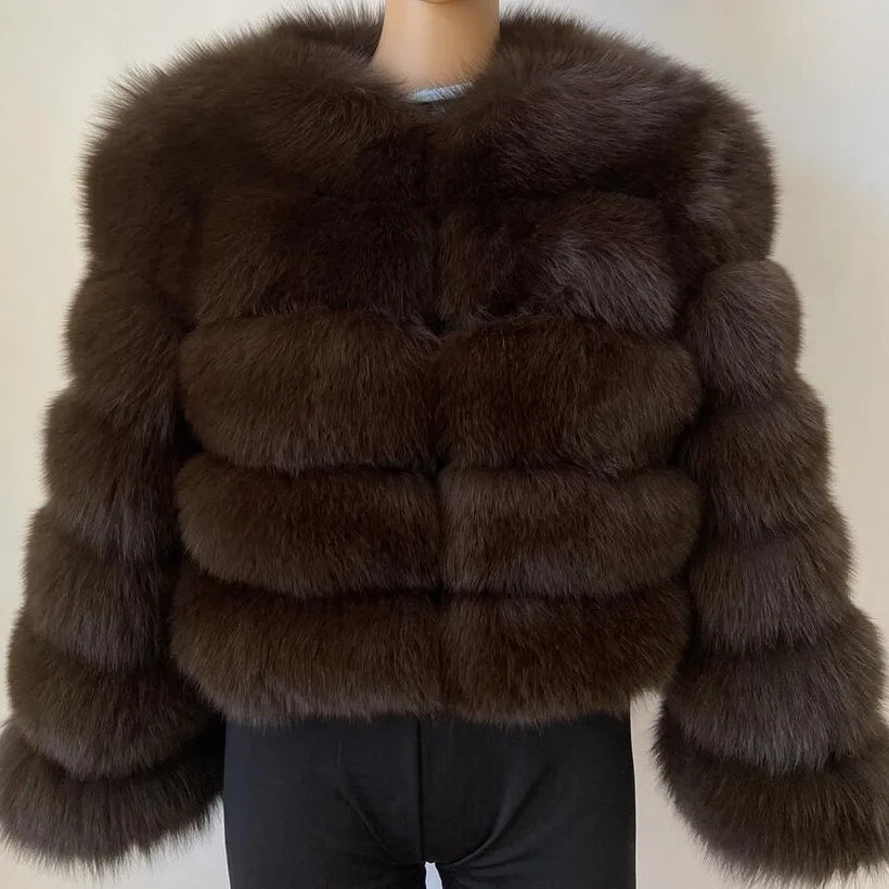Women's Fashion Faux Fur Coat