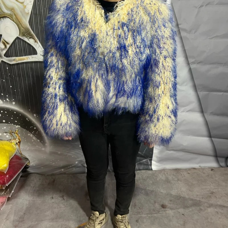 New Style Genuine Mongolian Tanned Sheepskin Coat