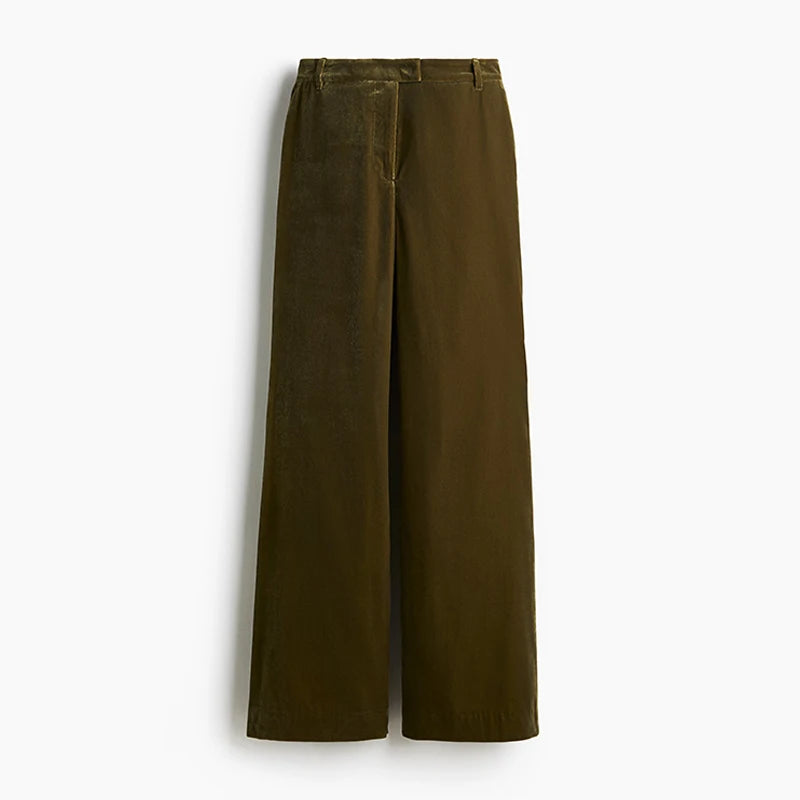 Elegant Velvet Jacket Pant Set