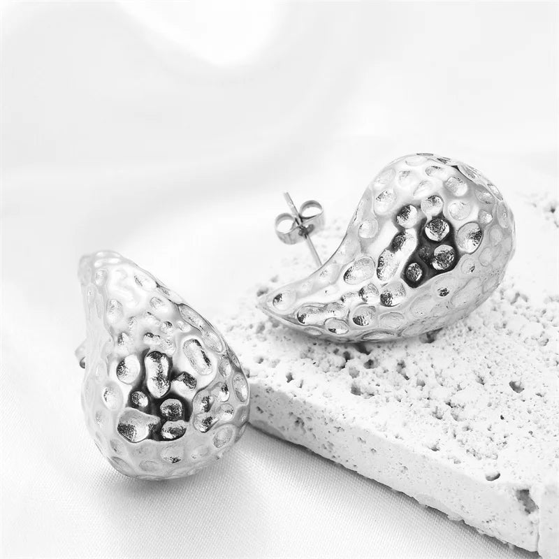 Vintage Chunky Dome Drop Earrings