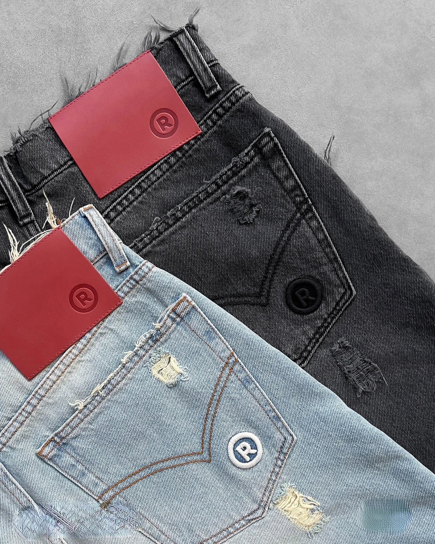 Y2k Black Punk Wash Baggy Jorts